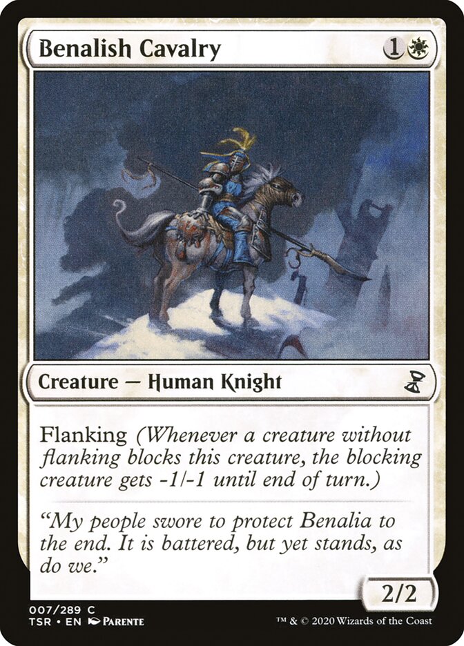 Benalish Cavalry 7/289 (Time Spiral: Remastered) 