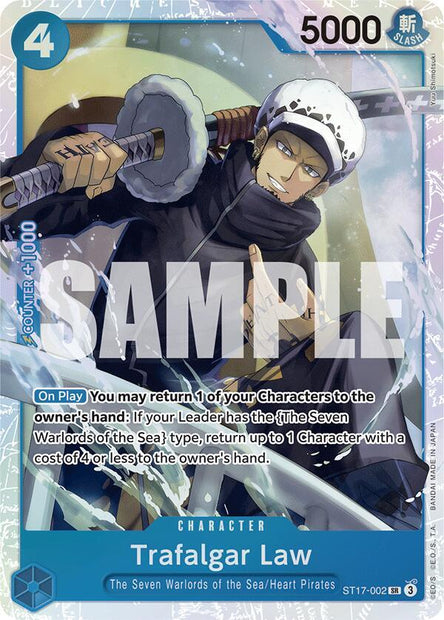 Trafalgar Law ST17-002 (Starter Deck 17: BLUE Donquixote Doflamingo)  - Foil
