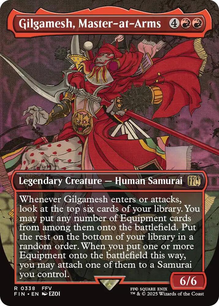 Gilgamesh, Master-at-Arms 338 (FINAL FANTASY)  - Borderless Foil