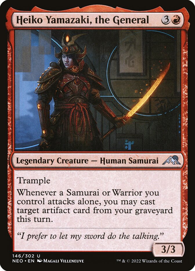 Heiko Yamazaki, the General 146 (Kamigawa: Neon Dynasty) 