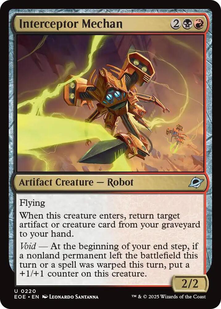 Interceptor Mechan 220/276 (Edge of Eternities)  - Foil