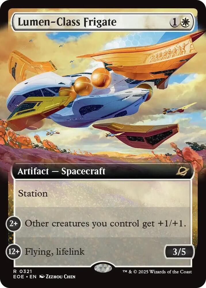 Lumen-Class Frigate 321/276 (Edge of Eternities)  - Extended Art