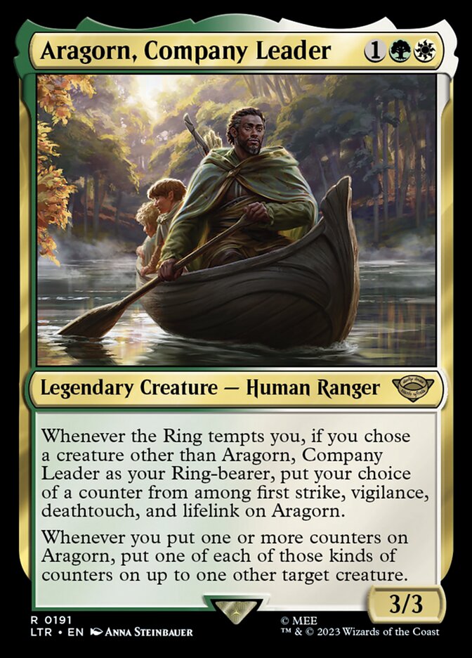 Aragorn, Company Leader 191 (Universes Beyond: The Lord of the Rings: Tales of Middle-earth) 