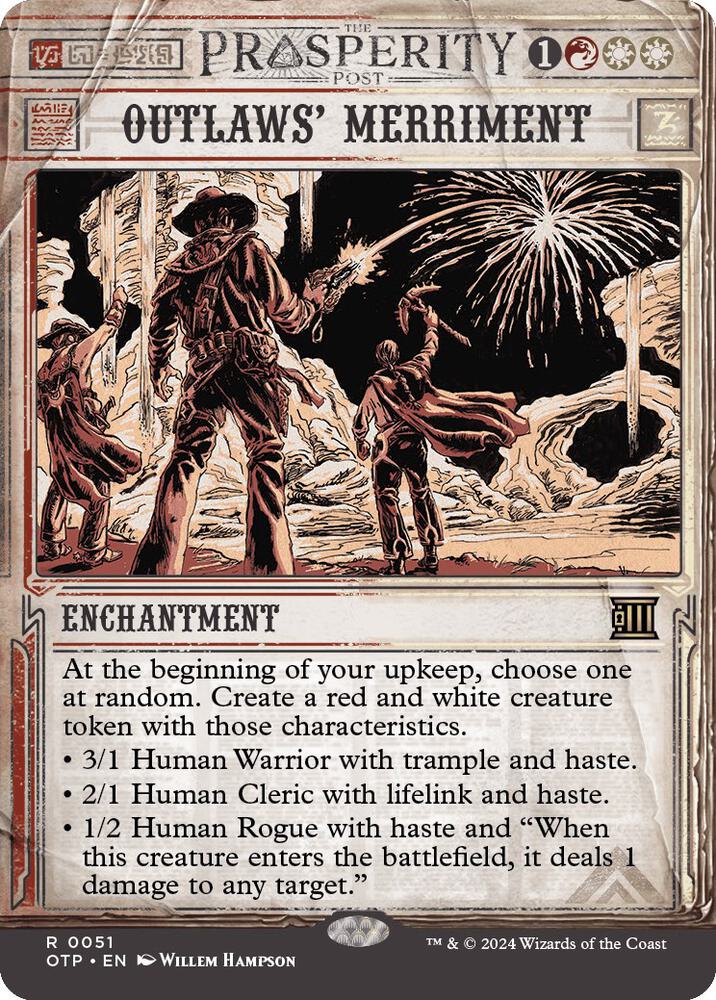Outlaws' Merriment 51 (Outlaws of Thunder Junction: Breaking News)  - Foil
