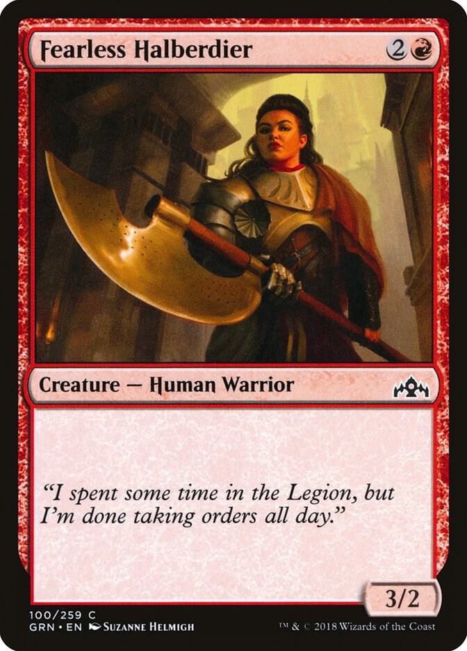 Fearless Halberdier 100/259 (Guilds of Ravnica) 