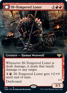 Ill Tempered Loner Extended Art 378/277 (Innistrad: Crimson Vow) 