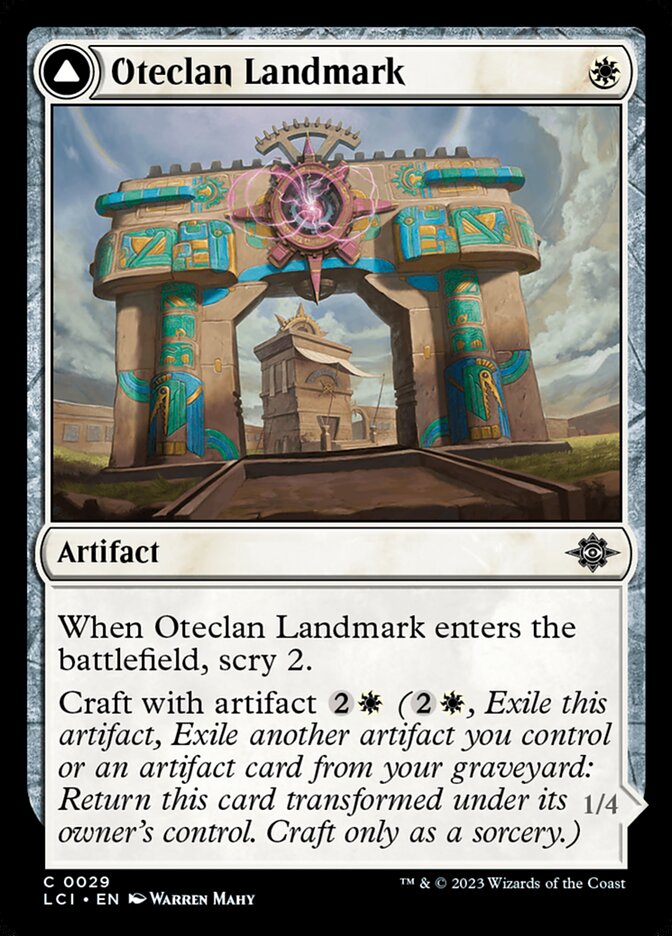 Oteclan Landmark // Oteclan Levitator 29/291 (The Lost Caverns of Ixalan) 