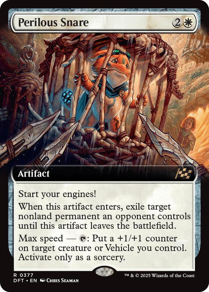 Perilous Snare 377/291 (Aetherdrift)  - Extended Art Foil