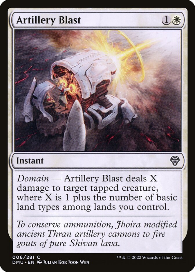 Artillery Blast 6/281 (Dominaria United)  - Foil