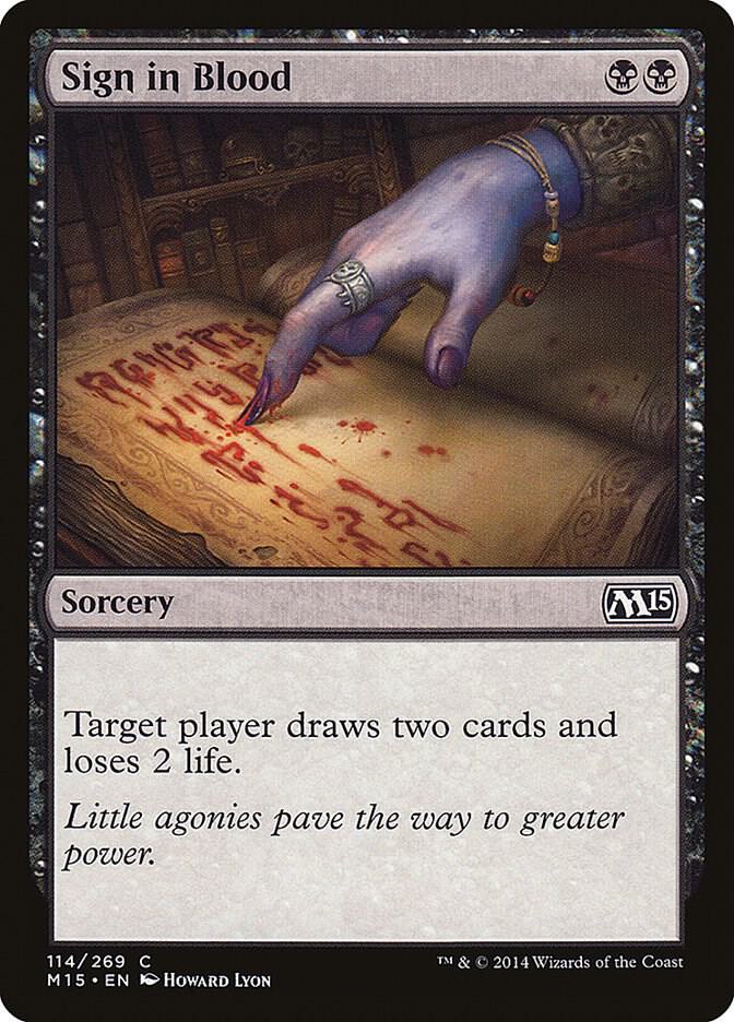 Sign in Blood 114 (Magic 2015 (M15)) 