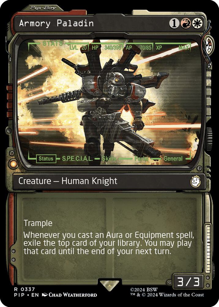 Armory Paladin Showcase 337 (Universes Beyond: Fallout)  - Foil