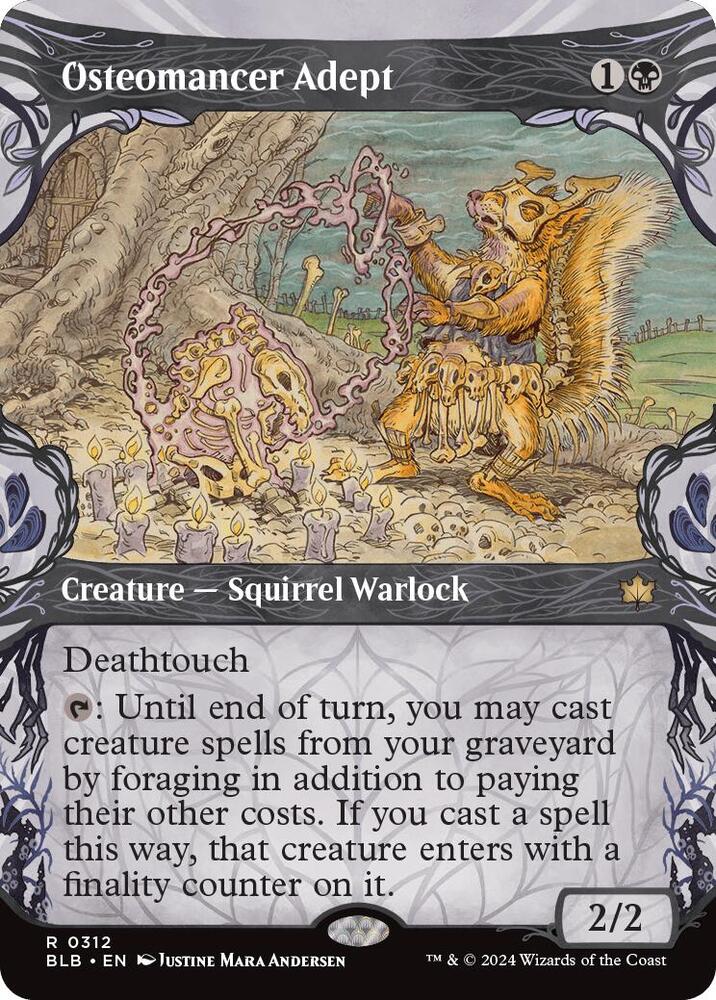 Osteomancer Adept 312/281 (Bloomburrow)  - Showcase Foil