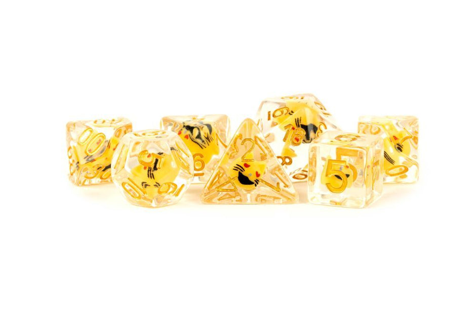 Fanroll: 16mm Resin Poly Dice Set: Cat Dice