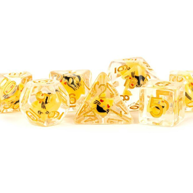 Fanroll: 16mm Resin Poly Dice Set: Cat Dice