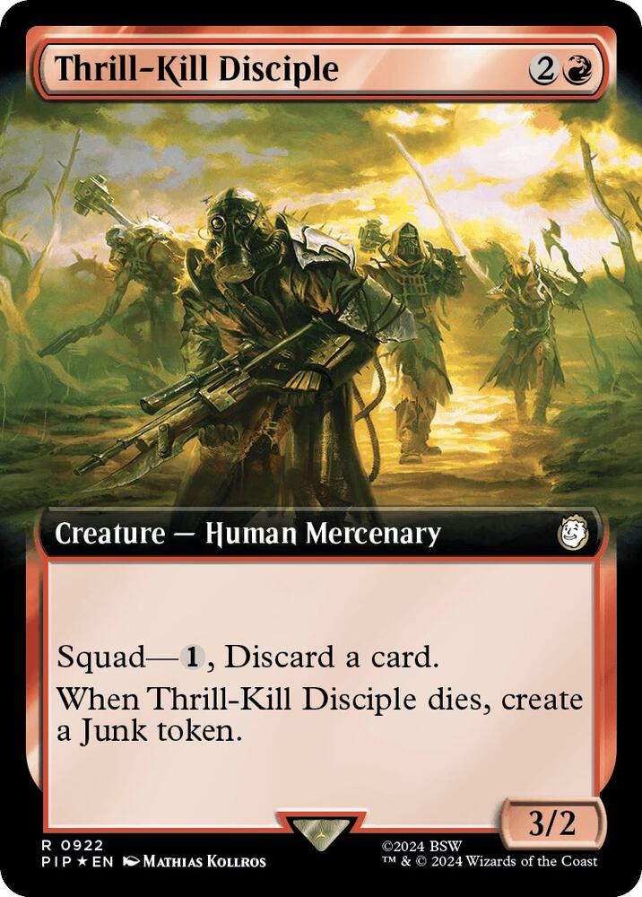Thrill Kill Disciple Extended Art Surge Foil 922 (Universes Beyond: Fallout)  - Foil