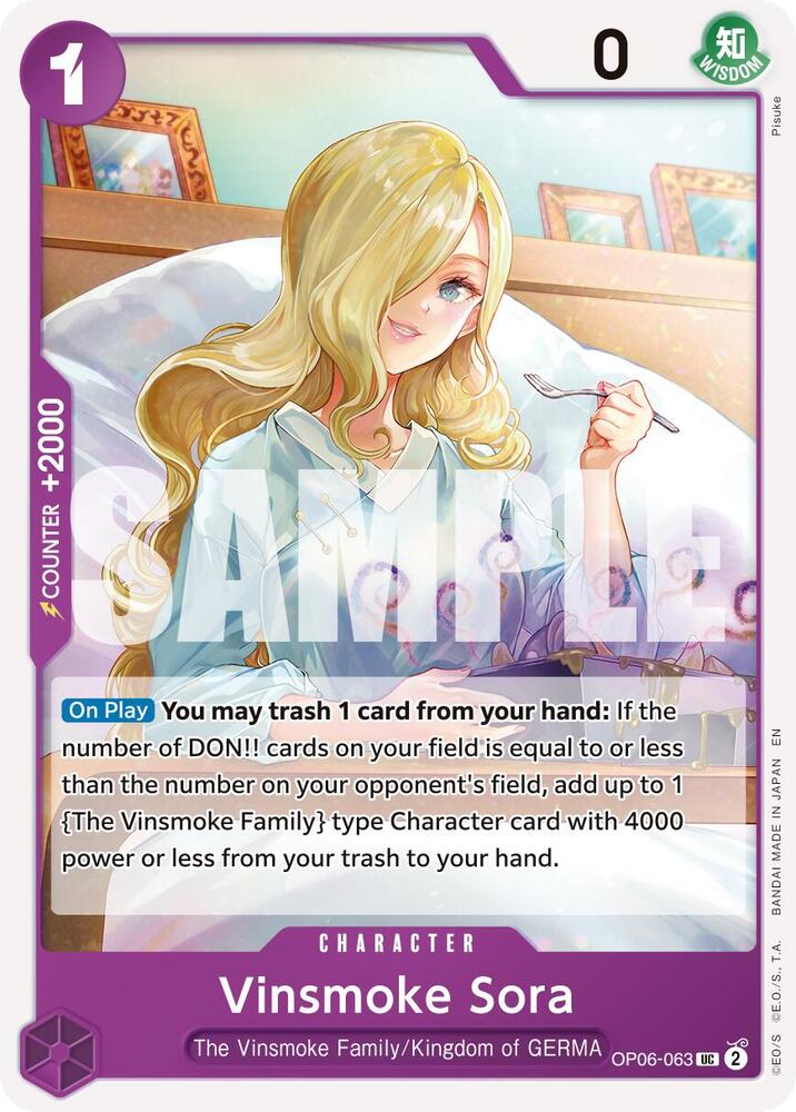Vinsmoke Sora (Reprint) OP06-063 (Premium Booster -The Best- Vol. 2) 