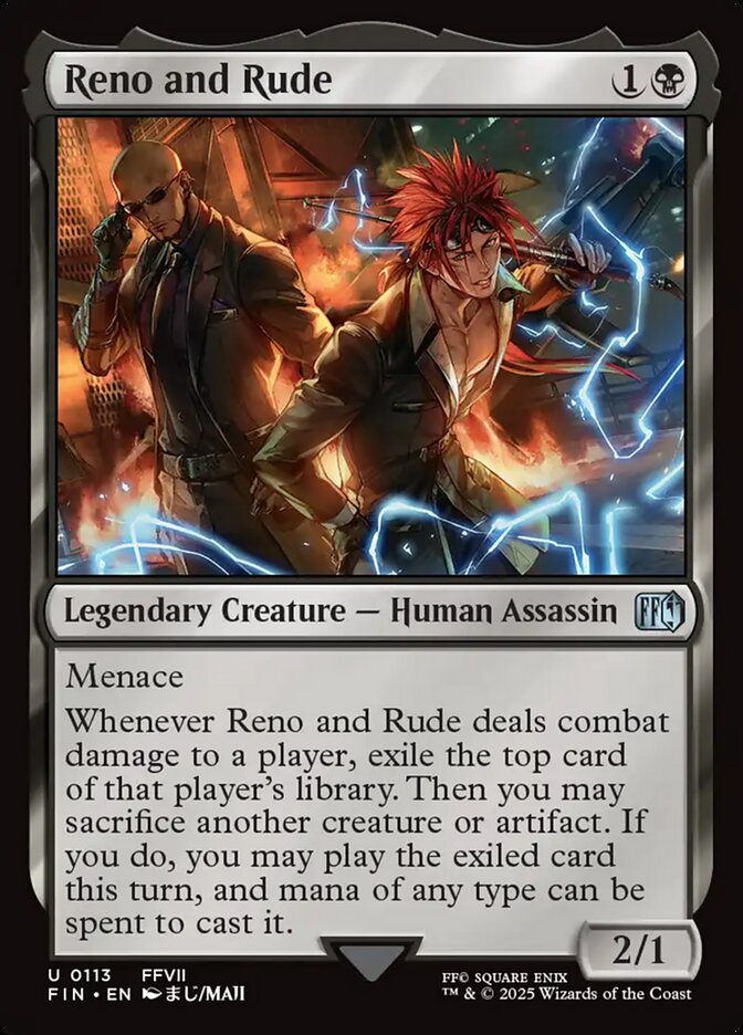 Reno and Rude 113/309 (FINAL FANTASY)  - Foil