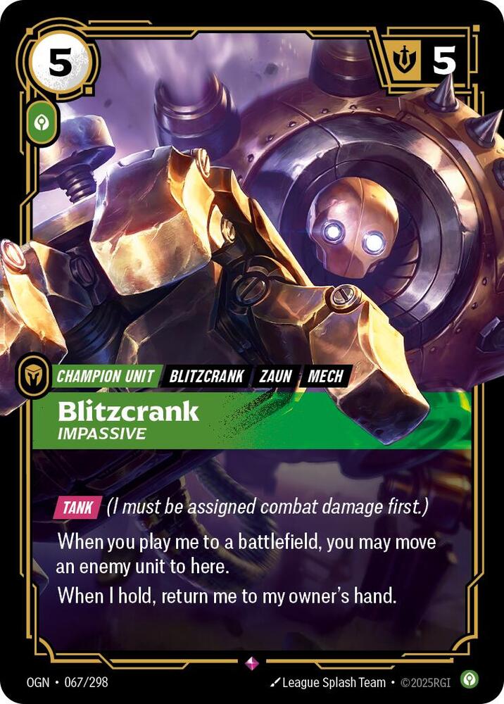Blitzcrank Impassive (Origins)  - Foil