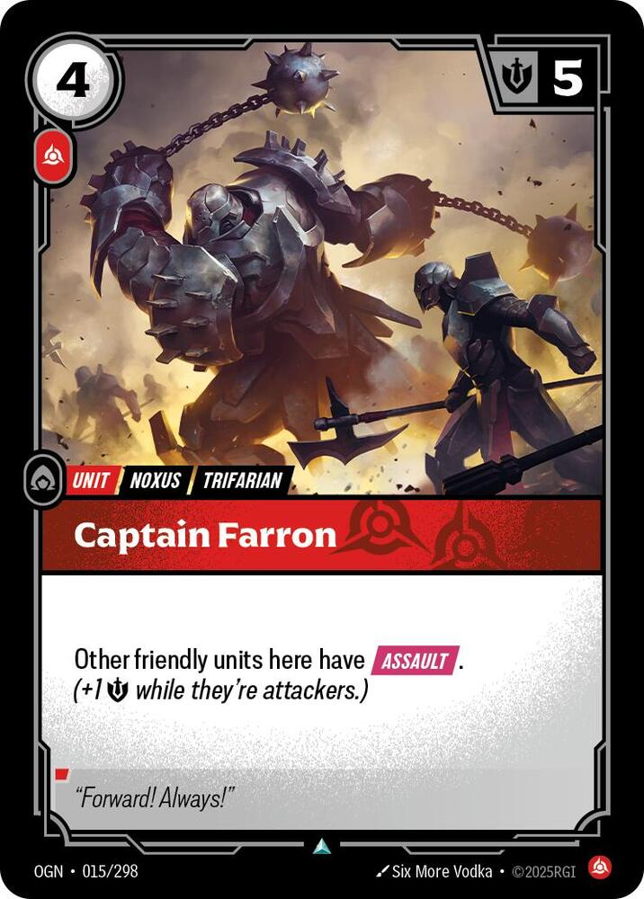 Captain Farron 15/298 (Origins)  - Foil