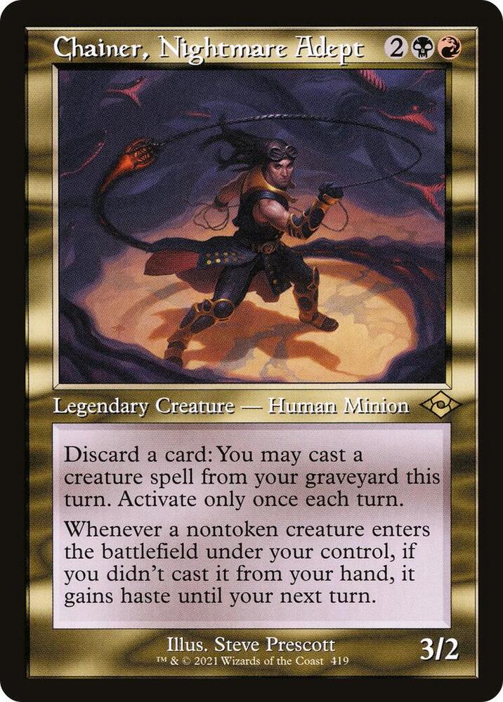 Chainer Nightmare Adept Retro Frame 419 (Modern Horizons 2)  - Foil