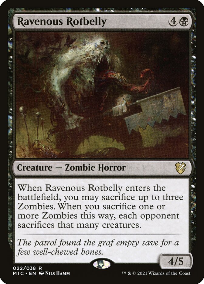 Ravenous Rotbelly 22 (Commander: Innistrad: Midnight Hunt) 