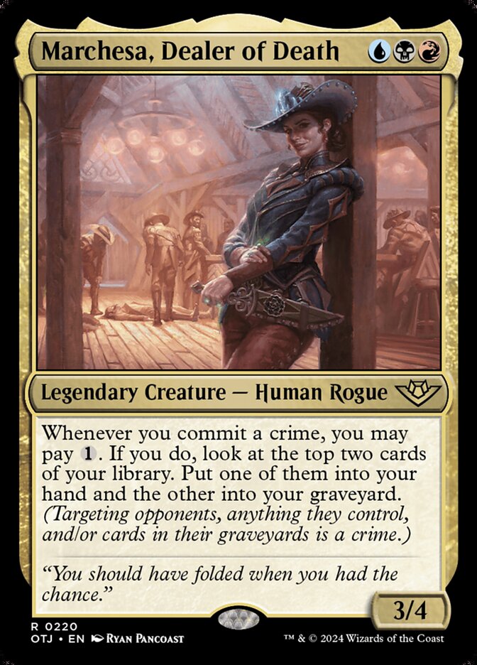 Marchesa, Dealer of Death 220 (Outlaws of Thunder Junction)  - Foil