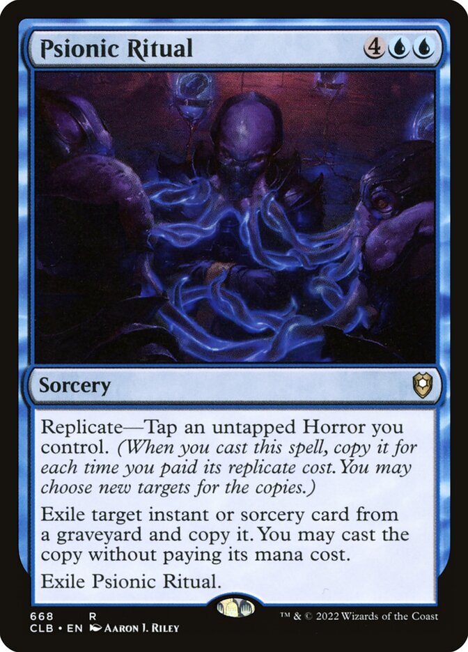 Psionic Ritual 668/361 (Commander Legends: Battle for Baldur's Gate) 