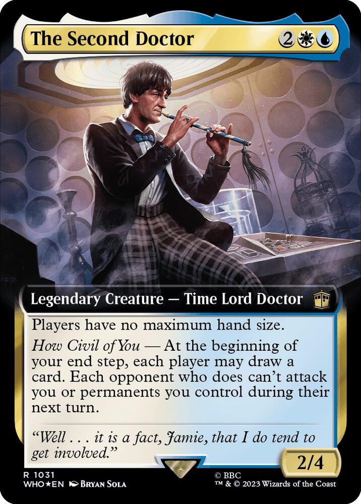 The Second Doctor 1031/331 (Universes Beyond: Doctor Who)  - Extended Art Surge Foil