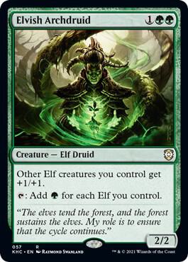 Elvish Archdruid 57/1 (Commander: Kaldheim) 