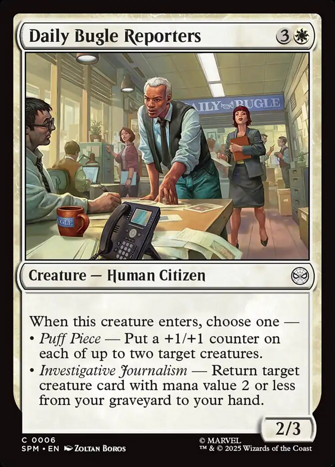 Daily Bugle Reporters 6/198 (Marvel's Spider-Man) 