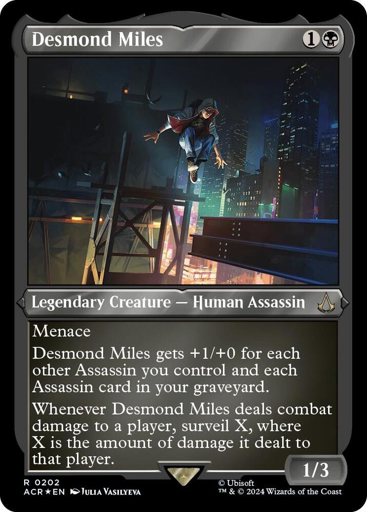 Desmond Miles 202 (Universes Beyond: Assassin's Creed)  - Etched Foil