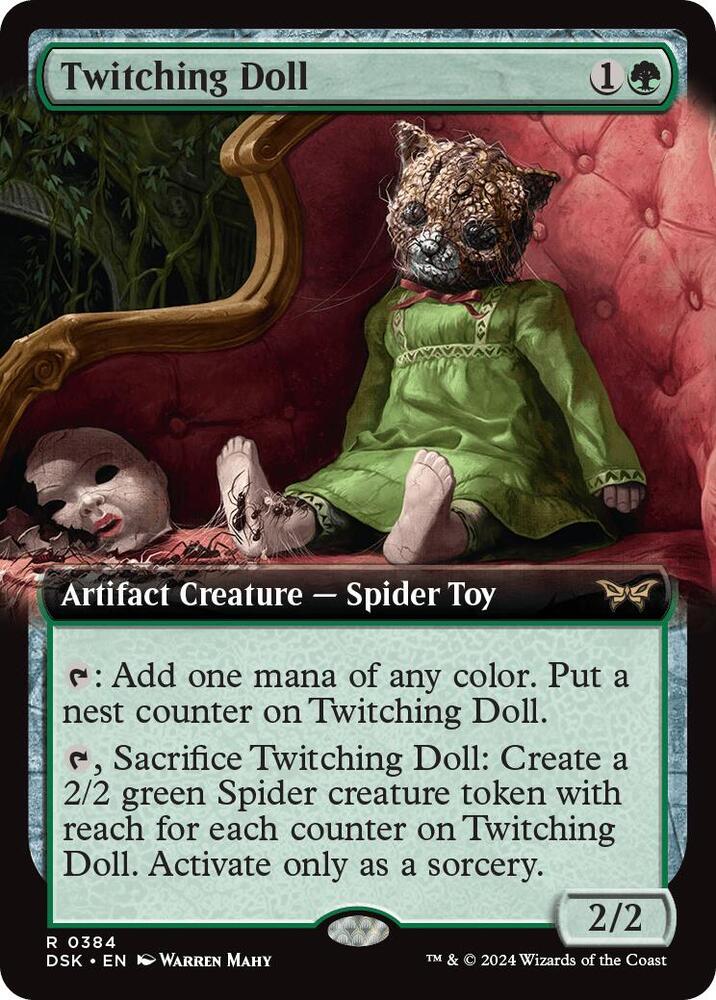 Twitching Doll 384 (Duskmourn: House of Horror)  - Extended Art