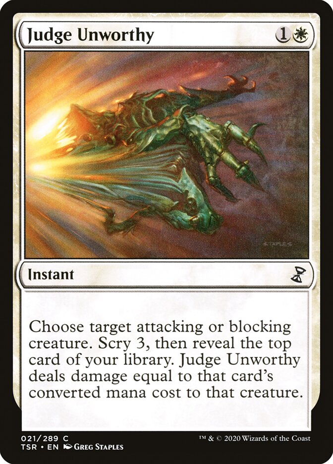 Judge Unworthy 21/289 (Time Spiral: Remastered) 