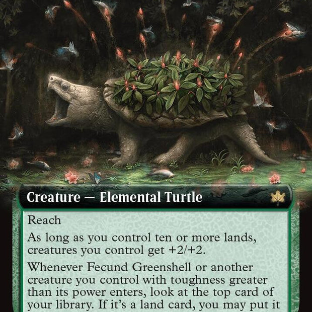 Fecund Greenshell 362 (Bloomburrow)  - Extended Art Foil