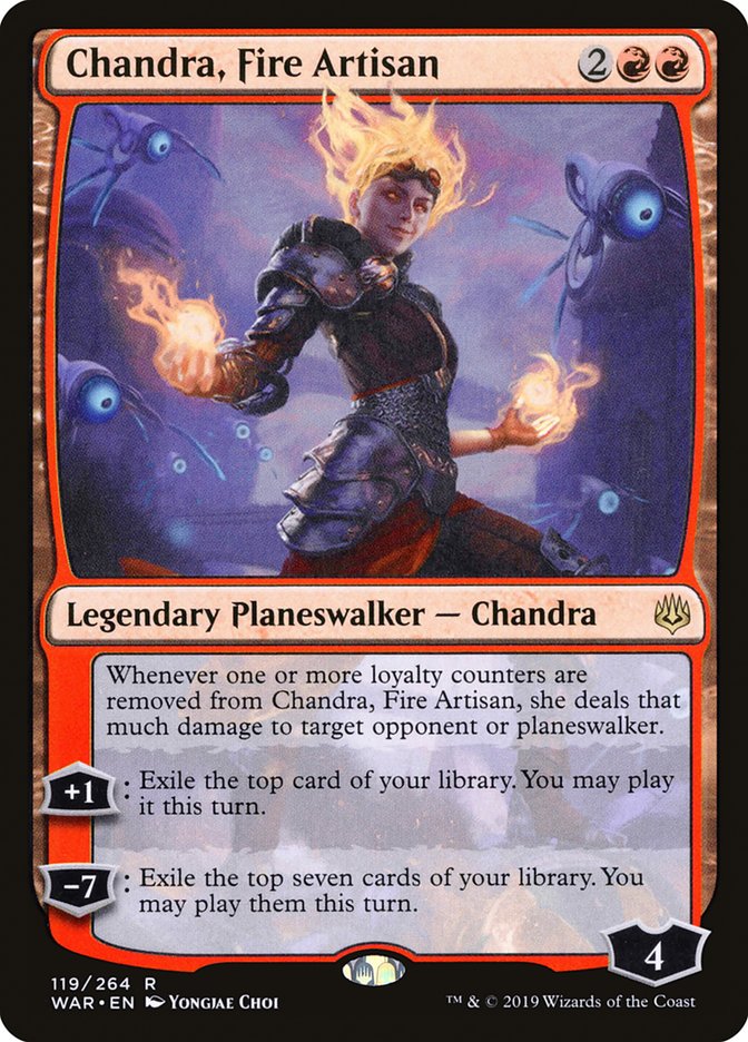 Chandra, Fire Artisan 119/264 (War of the Spark) 