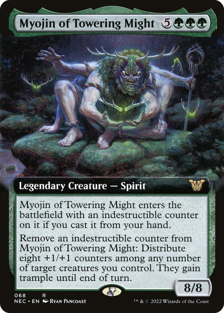 Myojin of Towering Might 68/38 (Commander: Kamigawa: Neon Dynasty)  - Extended Art