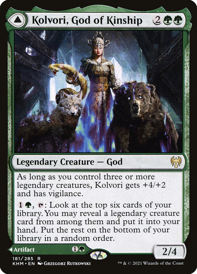 Kolvori, God of Kinship //  The Ringhart Crest 181 (Kaldheim)  - Foil