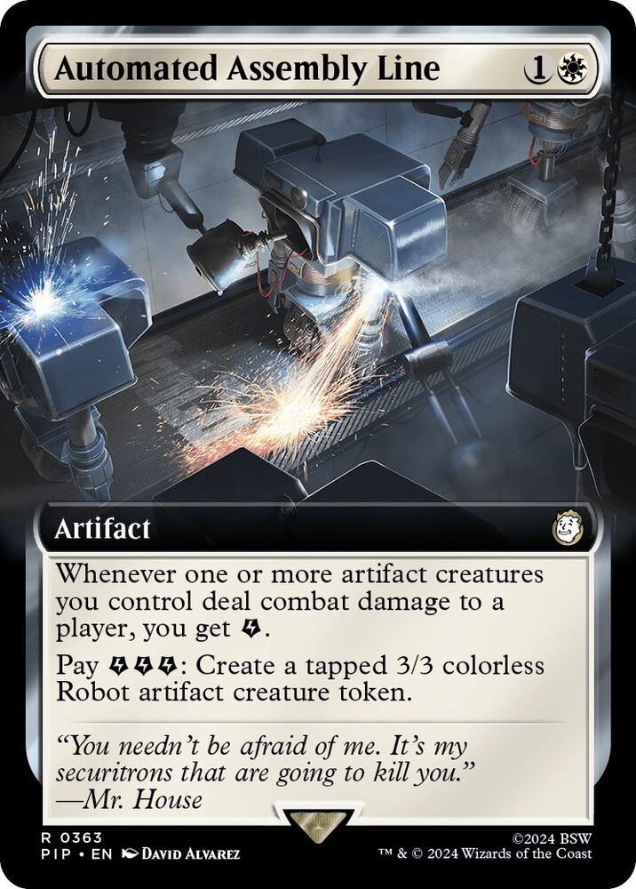Automated Assembly Line 363 (Universes Beyond: Fallout)  - Extended Art Foil