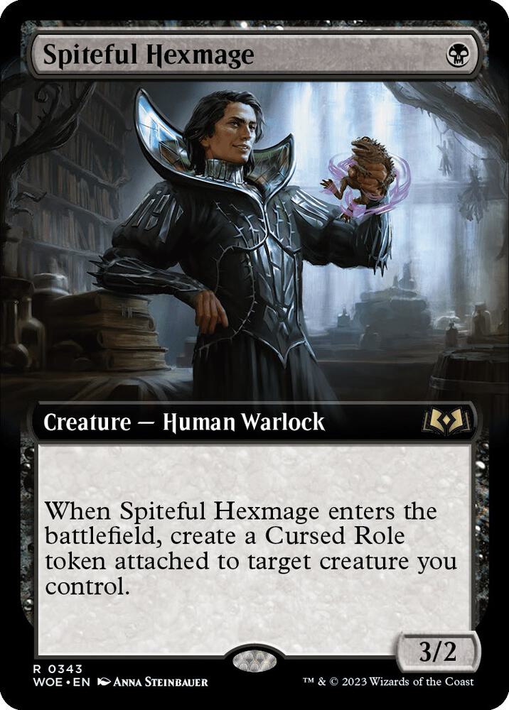 Spiteful Hexmage 343 (Wilds of Eldraine)  - Extended Art Foil