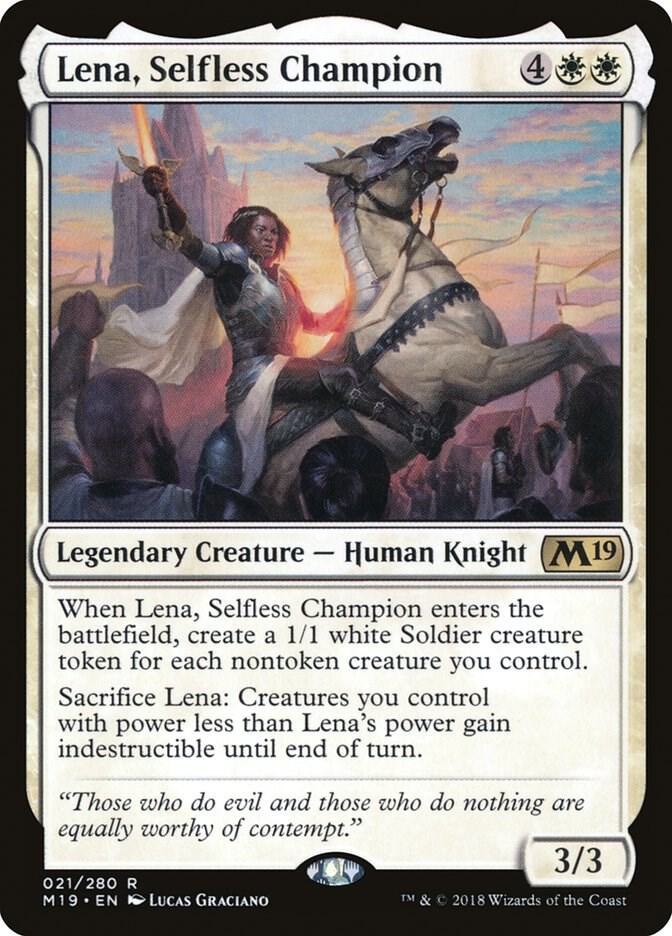 Lena, Selfless Champion 21/280 (Core Set 2019) 