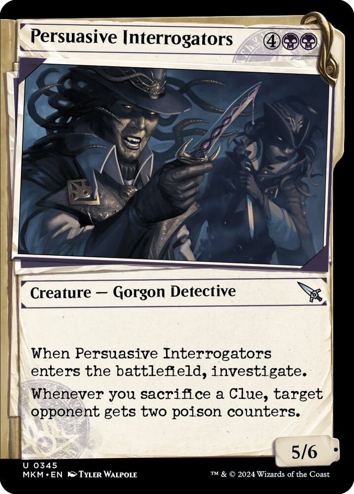 Persuasive Interrogators 345/286 (Murders at Karlov Manor)  - Showcase Foil
