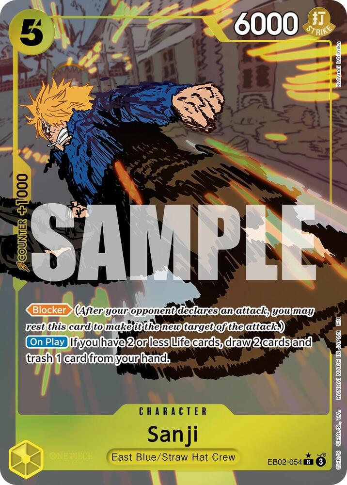 Sanji EB02-054 (Extra Booster: Anime 25th Collection)  - Alternate Art Foil