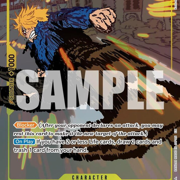 Sanji EB02-054 (Extra Booster: Anime 25th Collection)  - Alternate Art Foil