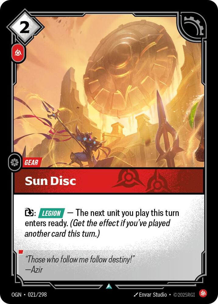 Sun Disc 21/298 (Origins)  - Foil