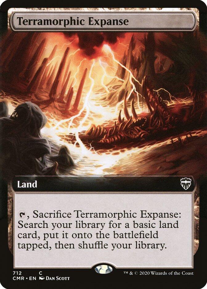 Terramorphic Expanse 712/361 (Commander Legends)  - Extended Art