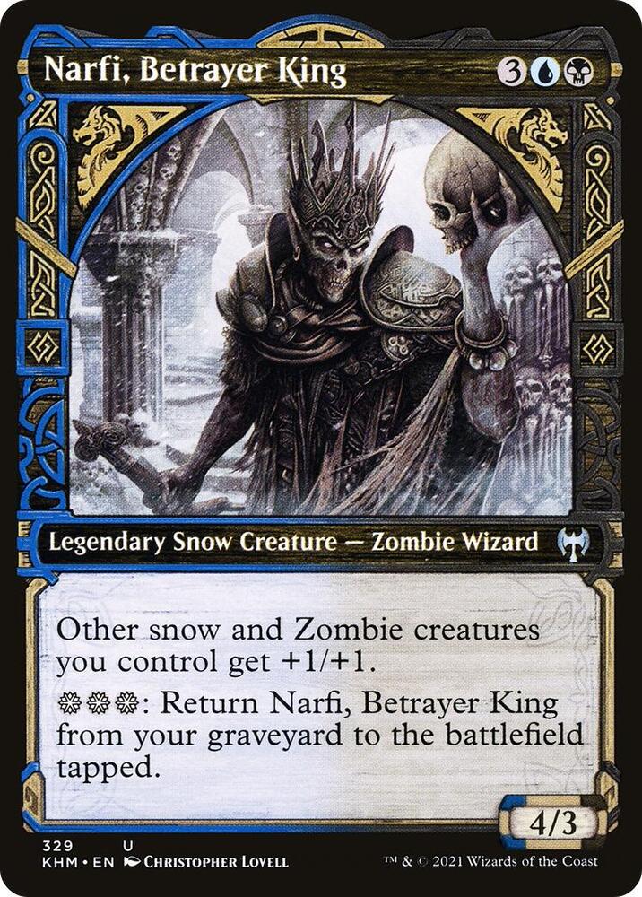 Narfi, Betrayer King 329 (Kaldheim)  - Showcase Foil
