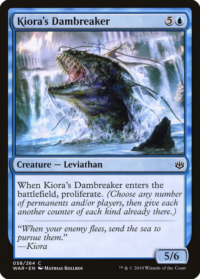 Kiora's Dambreaker 58/264 (War of the Spark) 