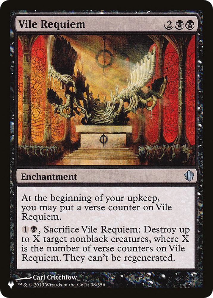 Vile Requiem C13 C13-98/5075 (The List Reprints) 