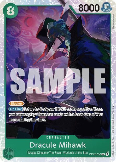 Dracule Mihawk OP12-030 (Legacy of the Master)  - Foil