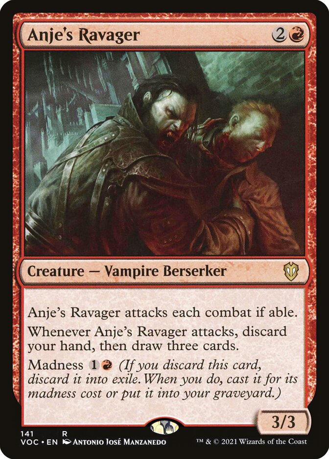 Anje's Ravager 141/38 (Commander: Innistrad: Crimson Vow) 